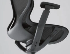 LEVEL Gravity Ergonomic Office Chair - Charcoal Frame - Charcoal Mesh -Level Furniture Outlet Store grey office chair