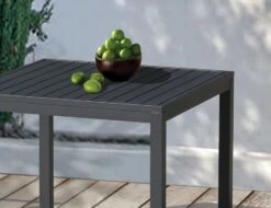 LEVEL Halki Table - Outdoor - 90cm X 90cm - Charcoal -Level Furniture Outlet Store grey table 8a36bed6 6ba3 4db1 8734 ce6435e146ae