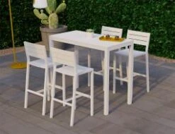 LEVEL Halki Stool With Backrest - White -Level Furniture Outlet Store halki backrest stools white set f491b0fc d48f 4ca4 97ba b795c93fc3b3