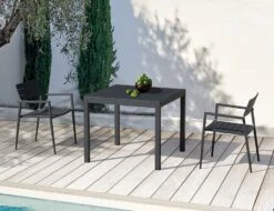 LEVEL Halki Table - Outdoor - 90cm X 90cm - Charcoal