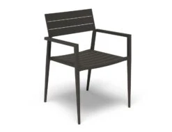 LEVEL Halki Chair - Outdoor - Charcoal - With Dark Grey Cushion