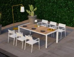 LEVEL Halki Chair - Outdoor - White - With Dark Grey Cushion -Level Furniture Outlet Store halki chair lifestyle aluminum c372fb16 6fcb 4285 a3a7 94e6e7bfa401