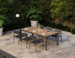 LEVEL Halki Chair - Outdoor - Charcoal - With Dark Grey Cushion -Level Furniture Outlet Store halki chair lifestyle220 315c1a96 17e2 4732 b67e 88045815381f