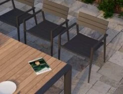 LEVEL Halki Chair - Outdoor - Charcoal -Level Furniture Outlet Store halki chair lifestyle 08bc25b2 bbfa 4c3c 9cf3 f31c37d18b1b