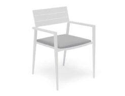 LEVEL Halki Chair - Outdoor - White - With Dark Grey Cushion -Level Furniture Outlet Store halki chair outdoor cushion seat 2ffa56bf c26f 4219 906b 366ced1f10ed