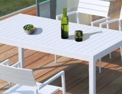 LEVEL Halki Table - Outdoor - 160cm X 90cm - White -Level Furniture Outlet Store halki outdoor table 160cm x 100cm white 22818a97 f2f9 41d1 a9b6 32831b8fc291
