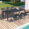 LEVEL Halki Table - Outdoor - 220cm X 100cm - Charcoal