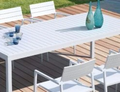 LEVEL Halki Table - Outdoor - 220cm X 100cm - White -Level Furniture Outlet Store halki outdoor table 220white 1f7b2946 31f8 44b8 9c5a f6ec0f5e7080