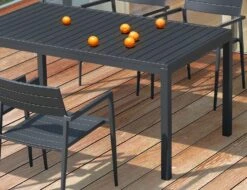 LEVEL Halki Table - Outdoor - 160cm X 90cm - Charcoal -Level Furniture Outlet Store halki outdoor table charcoal 3136bbb6 4dda 4cd7 8872 409391e6bb95