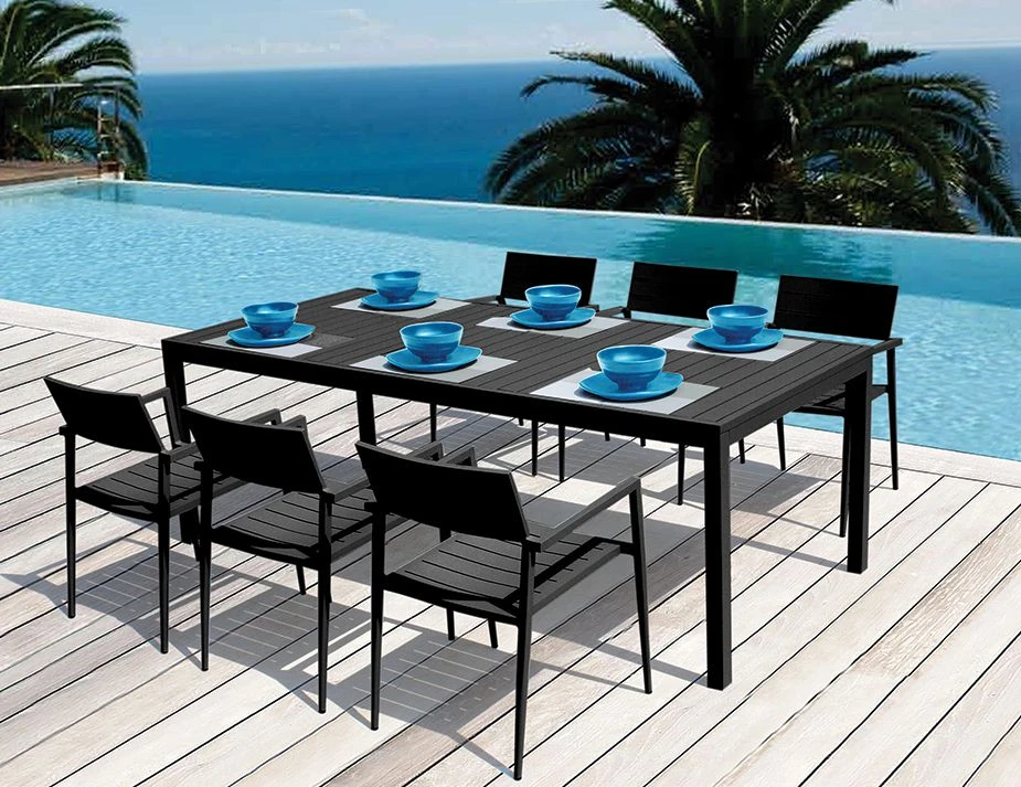 LEVEL Halki Table - Outdoor - 220cm X 100cm - Charcoal 4 LEVEL Halki Table - Outdoor - 220cm X 100cm - Charcoal - Image 4