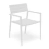LEVEL Halki Chair - Outdoor - White - With Dark Grey Cushion