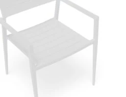 LEVEL Halki Chair - Outdoor - White - With Dark Grey Cushion -Level Furniture Outlet Store halki white aluminium garden seat 52debddc 52f6 4c52 95dc 697676ddc392