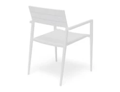 LEVEL Halki Chair - Outdoor - White - With Dark Grey Cushion -Level Furniture Outlet Store halki white powdercoat outdoor seat 8e78858d 91df 4c48 8a83 99b2aec2dfe7