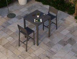 LEVEL Halki Table - Outdoor - High Bar - Matt Charcoal 77 X 77cm 13 LEVEL Halki Table - Outdoor - High Bar - Matt Charcoal 77 X 77cm - Image 13