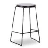 LEVEL Hugo Stool - Black Frame - Round