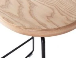 LEVEL Hugo Stool - Black - Natural - Round -Level Furniture Outlet Store hugo1 0029 MG 5396 1 ce81c49f af19 4139 8a5c 56b73093f9c0