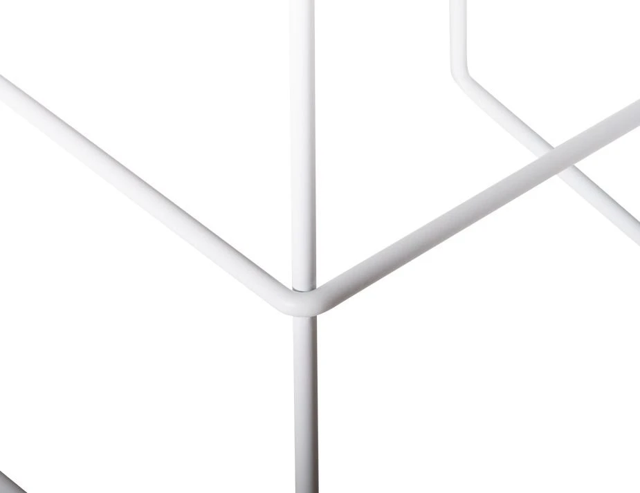 LEVEL Hugo Low Stool - White - Natural - Round 2 LEVEL Hugo Low Stool - White - Natural - Round - Image 2