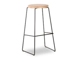 LEVEL Hugo Stool - Black - Natural - Round -Level Furniture Outlet Store hugo1 0036 MG 5380 e3dd3496 5bd1 4c5b 8f84 cf4de464e299