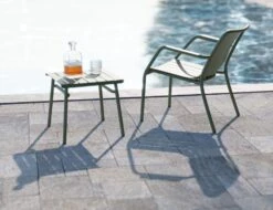 LEVEL Roku Outdoor Lounge Chair In Matt Eucalyptus Green -Level Furniture Outlet Store lounge green new