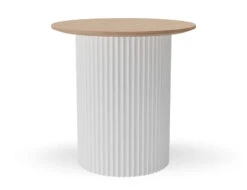 LEVEL Mimi Side Table - White - Natural -Level Furniture Outlet Store low angle mimi white c249e669 0d7e 4212 8e52 a01bac77af2d
