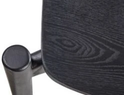 LEVEL Andi Low Stool - Black Ash With Pad 45cm -Level Furniture Outlet Store low black modern stool 031828cc 7b8b 41a8 b4f2 cd407b2fb0a6