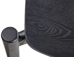 LEVEL Andi Low Stool - Black Ash With Pad 45cm -Level Furniture Outlet Store low black modern stool a10cc778 665d 4bfd a760 575a353da2af