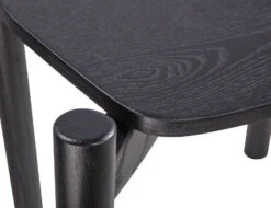 LEVEL Andi Low Stool - Black Ash With Pad 45cm -Level Furniture Outlet Store low black stool cd990780 d884 4776 aaa7 e03f6c0ec25a