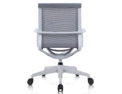 LEVEL Lunar Low Back Office Chair - Light Grey Frame - Light Grey Mesh -Level Furniture Outlet Store lunar grey office chair