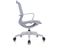LEVEL Lunar Low Back Office Chair - Light Grey Frame - Light Grey Mesh -Level Furniture Outlet Store lunar grey office chair 3