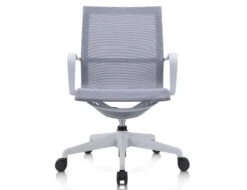 LEVEL Lunar Low Back Office Chair - Light Grey Frame - Light Grey Mesh -Level Furniture Outlet Store lunar grey office chair 5