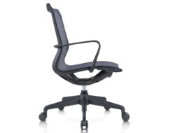 LEVEL Lunar Low Back Office Chair - Black Frame - Black Mesh