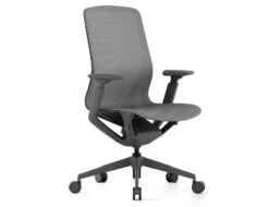 LEVEL Gravity Ergonomic Office Chair - Charcoal Frame - Charcoal Mesh