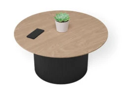LEVEL Mimi Coffee Table - Black - Natural -Level Furniture Outlet Store mimi coffee table black base high phone 640b8b56 3f83 4d9e 8abc 883ded525ab2