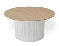 LEVEL Mimi Coffee Table - White - Natural -Level Furniture Outlet Store mimi coffee table white base hero9 094ddb50 9b99 409f b302 3d58d3e10a10