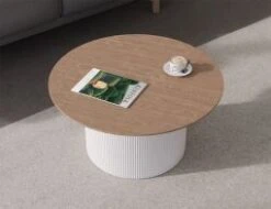 LEVEL Mimi Coffee Table - White - Natural -Level Furniture Outlet Store mimi coffee table white base magazine coffee 4a99ad62 2cd1 47ee 89c3 fd0341b9f3be