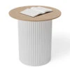 LEVEL Mimi Side Table - White - Natural