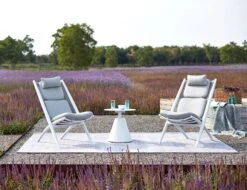 LEVEL Minori Lounge Chair - Outdoor - White - Light Grey Cushion -Level Furniture Outlet Store minori 2 d88ba223 712a 4dff 9f95 1d740df36296