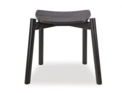 LEVEL Andi Low Stool - Black Ash With Pad 45cm -Level Furniture Outlet Store modern andi low stool 2cad981d 5e66 4632 b597 e1189cb2fbe8