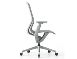 LEVEL Gravity Ergonomic Office Chair - Light Grey Frame - Light Grey Mesh