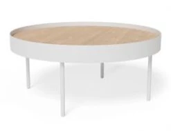 LEVEL Tao Table - Large - White -Level Furniture Outlet Store natural wood top ash durable 3e0b7704 ac41 4872 8b80 adacbddb9a3b