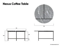 LEVEL Nexus Marble Coffee Table - Black Marquina -Level Furniture Outlet Store nexus marble coffee table 0009 Nexus Coffee Table Dimensions