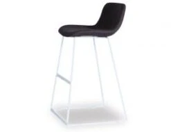 LEVEL Umbria Stool - White - Charcoal Fabric -Level Furniture Outlet Store nice stoon 9633d0a8 5887 42cc b3cc 648f83b7020b