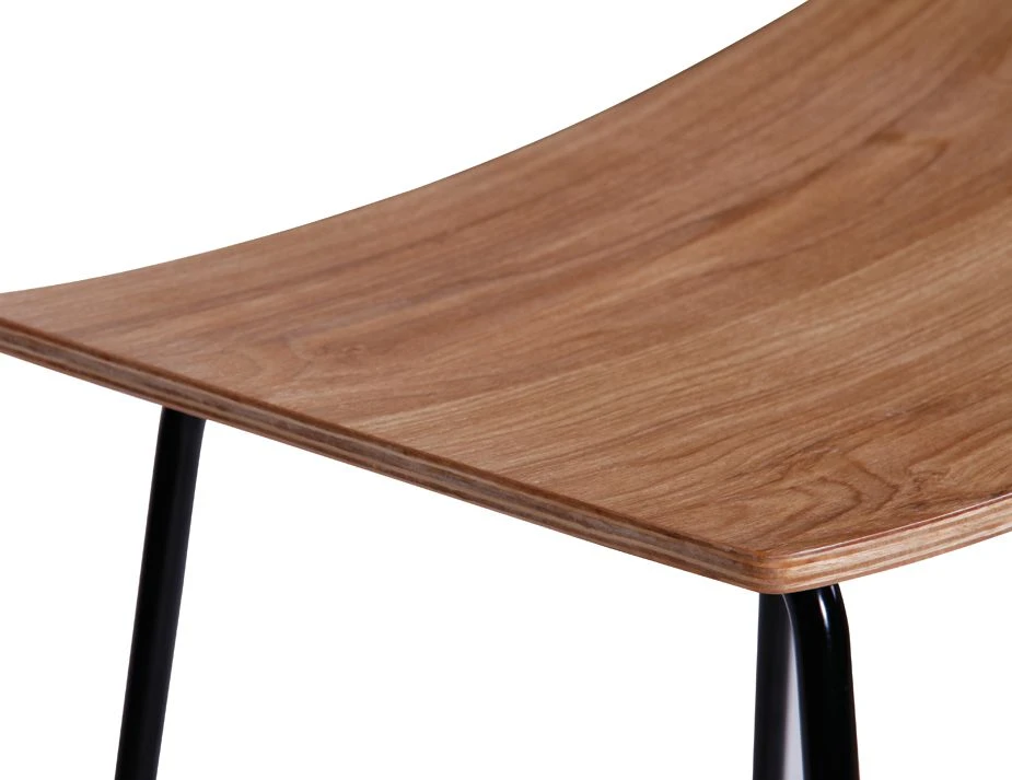 LEVEL Hudson Stool - Black - Natural 4 LEVEL Hudson Stool - Black - Natural - Image 4