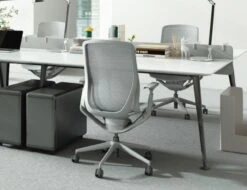 LEVEL Gravity Ergonomic Office Chair - Light Grey Frame - Light Grey Mesh 18 LEVEL Gravity Ergonomic Office Chair - Light Grey Frame - Light Grey Mesh -Level Furniture Outlet Store office chair a