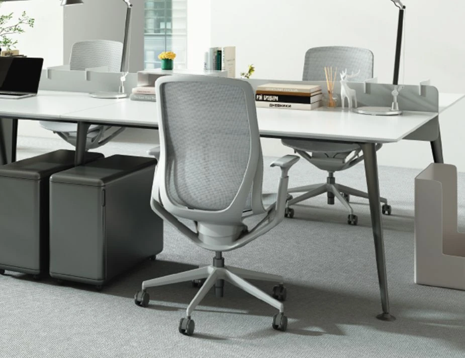 LEVEL Gravity Ergonomic Office Chair - Light Grey Frame - Light Grey Mesh 9 LEVEL Gravity Ergonomic Office Chair - Light Grey Frame - Light Grey Mesh - Image 9
