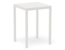 LEVEL Halki Table - Outdoor - High Bar - Matt White 77 X 77cm