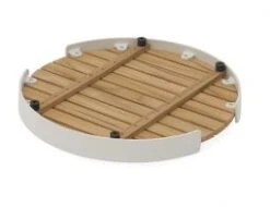 LEVEL Fino Outdoor Tray Round - White -Level Furniture Outlet Store outdoor teak tray 35ffa4c0 cfcd 4dc9 be78 d3d2079547a4