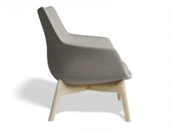 LEVEL Flow Armchair - Light Grey 17 LEVEL Flow Armchair - Light Grey -Level Furniture Outlet Store p3 fly chair cloudgrey side