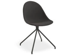 LEVEL Pebble Anthracite Fabric Upholstered Chair - 4 Post - Black -Level Furniture Outlet Store pebble anthracite fabric 1