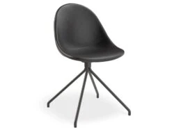 LEVEL Pebble Chair Black Upholstered Vintage Seat - Swivel Base - Black 15 LEVEL Pebble Chair Black Upholstered Vintage Seat - Swivel Base - Black -Level Furniture Outlet Store pebble black leather 1 3e21ab88 2605 46f5 b094 379938bd6e9e